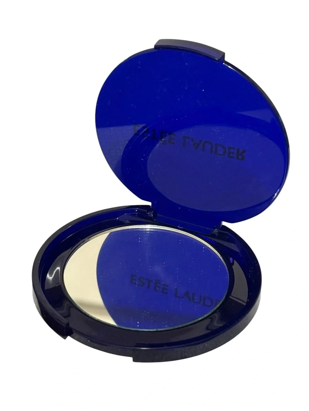 ESTEE LAUDER Makeup Mirror Royal Blue Cosmetic Folding Slim Travel Purse Mirror